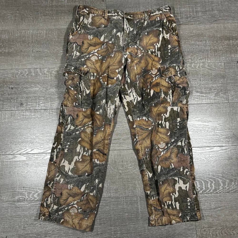 Vintage Mossy Oak Fall Foliage Pants Mens 34x30 Cotton Hunting Utility